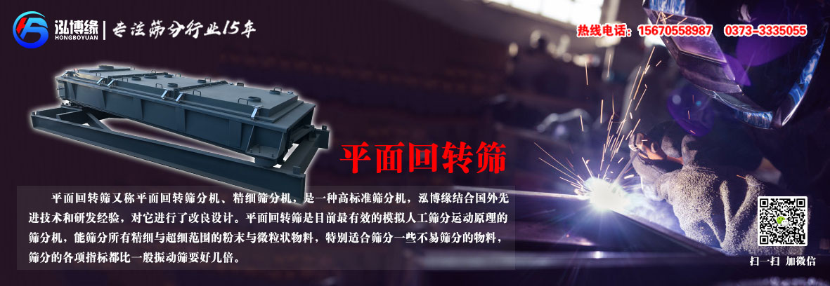 平面回轉篩在玻璃砂篩選中的使用